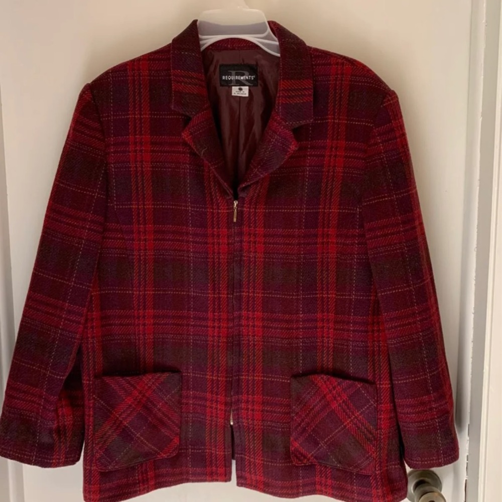Requirements plus wool blend jacket